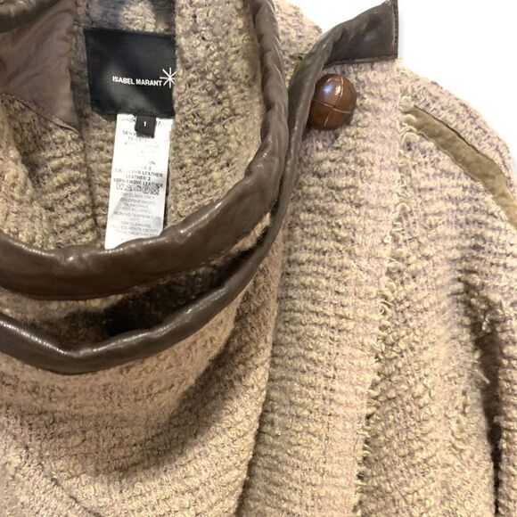 Isabel Marant Women’s wrap Sweater with button cowl neck  |Size: 1| - Picture 9 of 13